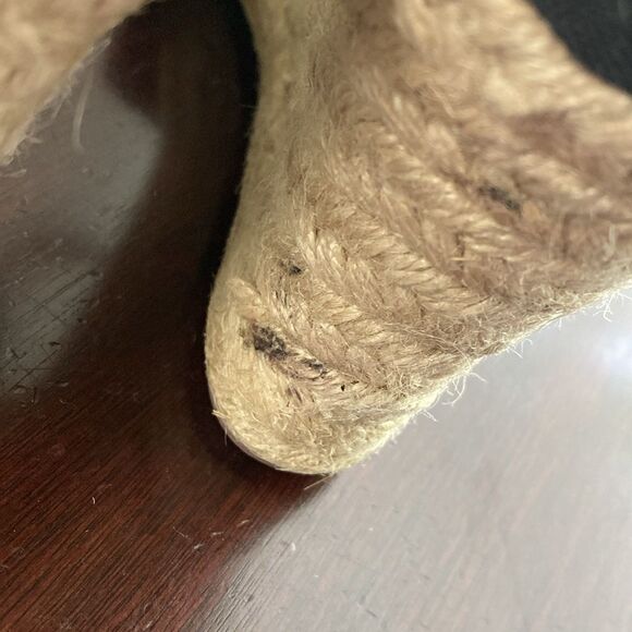 J. Crew Factory Black and Tan Espadrille Heels - Picture 4 of 5